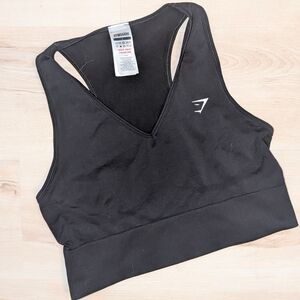 Gymshark Everyday Seamless Crop Tank Black Size L